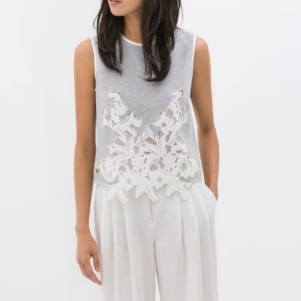 Zara Collection W&B Embroidered Cut puts Mesh